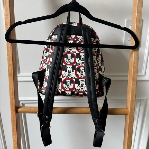 Loungefly Disney Parks Mickey Mouse Club Mini Backpack - Like New- Black & White - Picture 12 of 14